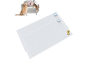 PAPARELA Scat Shock Mat for Dogs and Cats Indoor, Pet Shock Mats for Training Pets, Electric Repellent Mat Keeps Dogs and Cats Off Counter, Couch and Sofa, 3 Training Modes