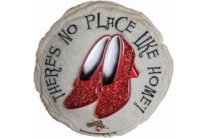 Spoontiques Ruby Slippers Stepping Stone - Wizard of Oz Decorative Garden Stone for Yard, Patio, Garden or Walkway - Outdoor or Indoor Home Decor