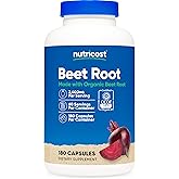Nutricost Beet Root 2400mg, 180 Capsules - CCOF Certified Made with Organic Beet Root, Superfood, 60 Servings