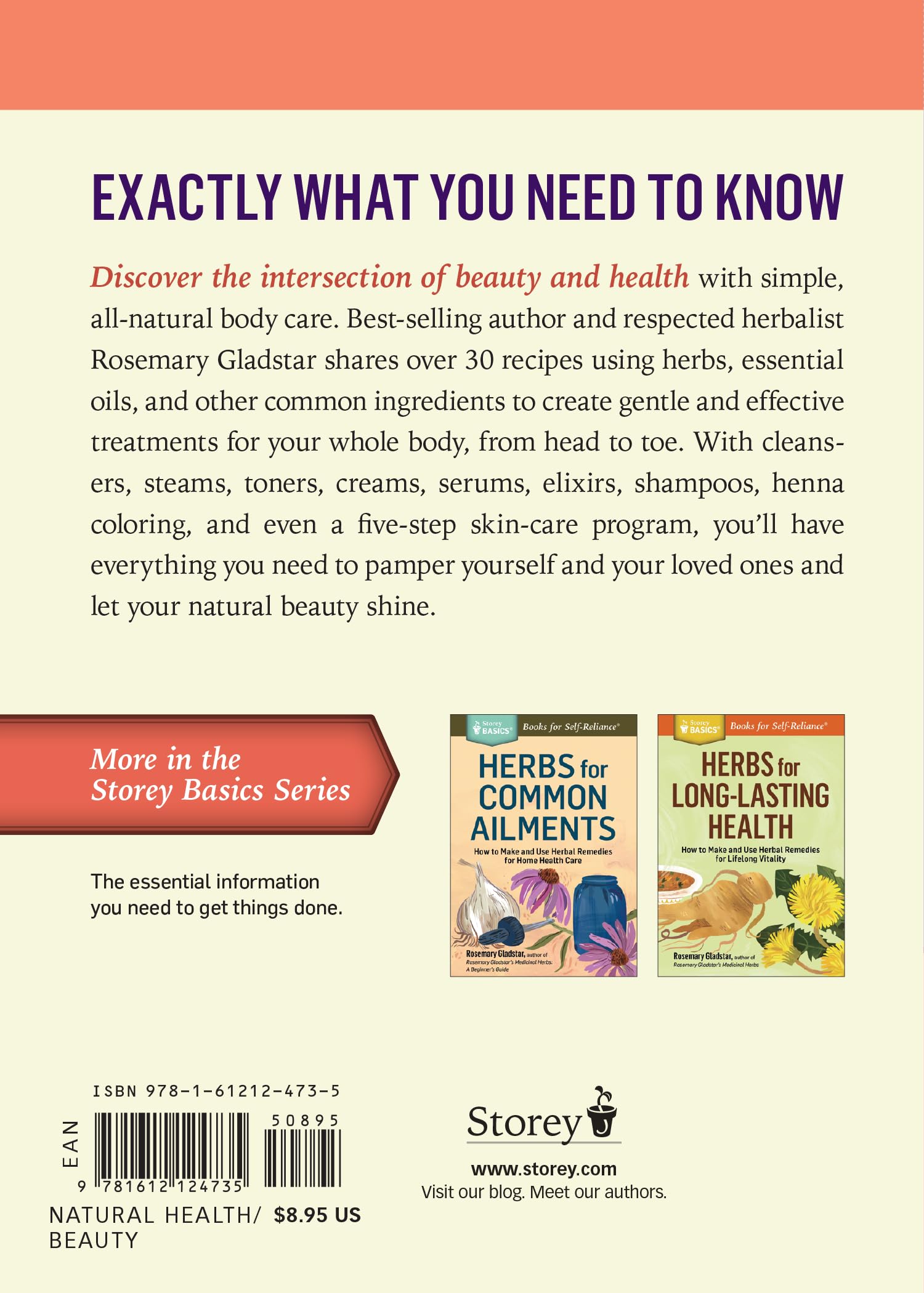 Herbs for Natural Beauty: Create Your Own Herbal Shampoos, Cleansers, Creams, Bath Blends, and More. A Storey BASICS® Title Herbs for Natural Beauty: Create Your Own Herbal Shampoos, Cleansers, Creams, Bath Blends, and More. A Storey BASICS® Title Paperback Kindle