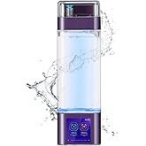 Hydrogen Water Bottle Deluxe Version, Up to 9000PPB-12000PPB, Upgrade Smart Touchscreen Control SPE Hydrogen Generator with Portable Hydrogen Water Machine for Home Office Outdoors Drinking Gift