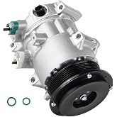 ILONPA New AC Air Condition Compressor with Clutch | for Toyota Camry 2007-2009 2.4L (For Japan Built, To 1/09 1st Design), for RAV4 2006-2008 2.4L, for Hiace 2006-2018 2.7L