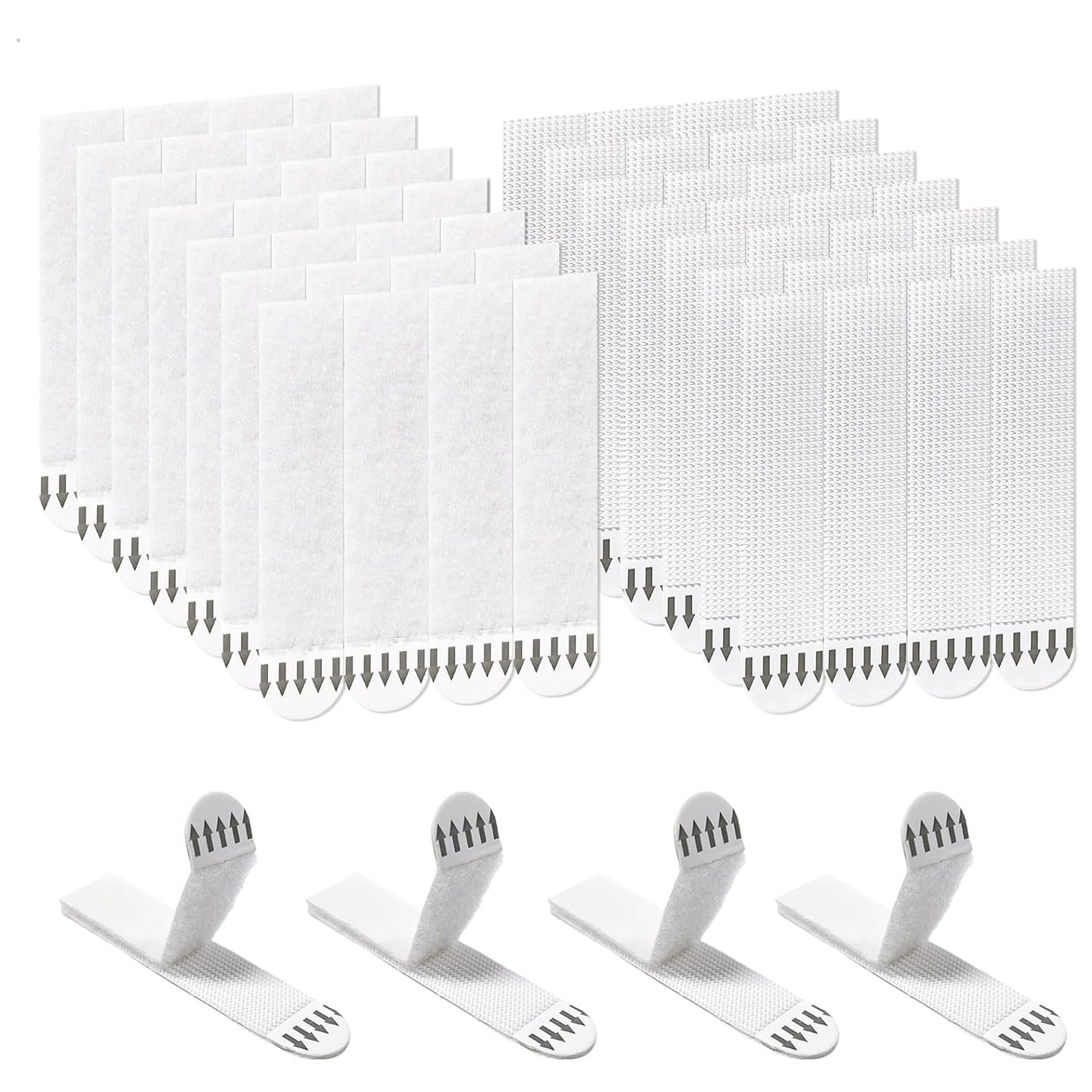 Picture Hanging Strips Heavy Duty,24-Pairs(48Strips) Picture Canvas Hanger No Nails,46 x 16mm Photo Frame Stickers for Wall,Damage Free Adhesive Poster Refill Mounting Strips