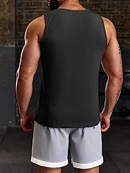 Runcati Men's Workout Tank Tops Sleeveless Ribbed