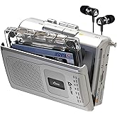 KLIM K8 Cassette Tape Player Portable - Cassette Recorder - New Version - AM/FM - Built-in Microphone & Speaker - Headphone J