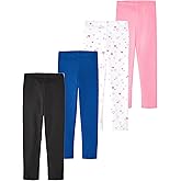 Garanimals Baby & Toddler Girl Leggings - Machine-Washable Kid's Clothes - Size 0-6T - 4 Pack