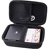 WERJIA Hard Carry Travel Case for Memoking T02 /Phomemo M02/ETIKEZ PM290C/Nelko PM230/Gloryang JD-23 Mini Sticker Printer,Portable Sticker Paper Storage Holder (Box Only) (Black)
