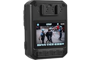 WEIIBDIE Body Camera with Video and Audio Recording, 128GB Memory, Night Vision,2 Inch Display,Portable Waterproof Body Worn Camera,Premium Body Cam for Law Enforcement Recorder,Personal Use