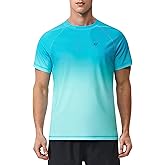 Men's Rash Guard Swim Shirts Summer UPF 50+ UV Sun Protection Quick Dry Beach Fishing Water Shirts T Shirts for Men