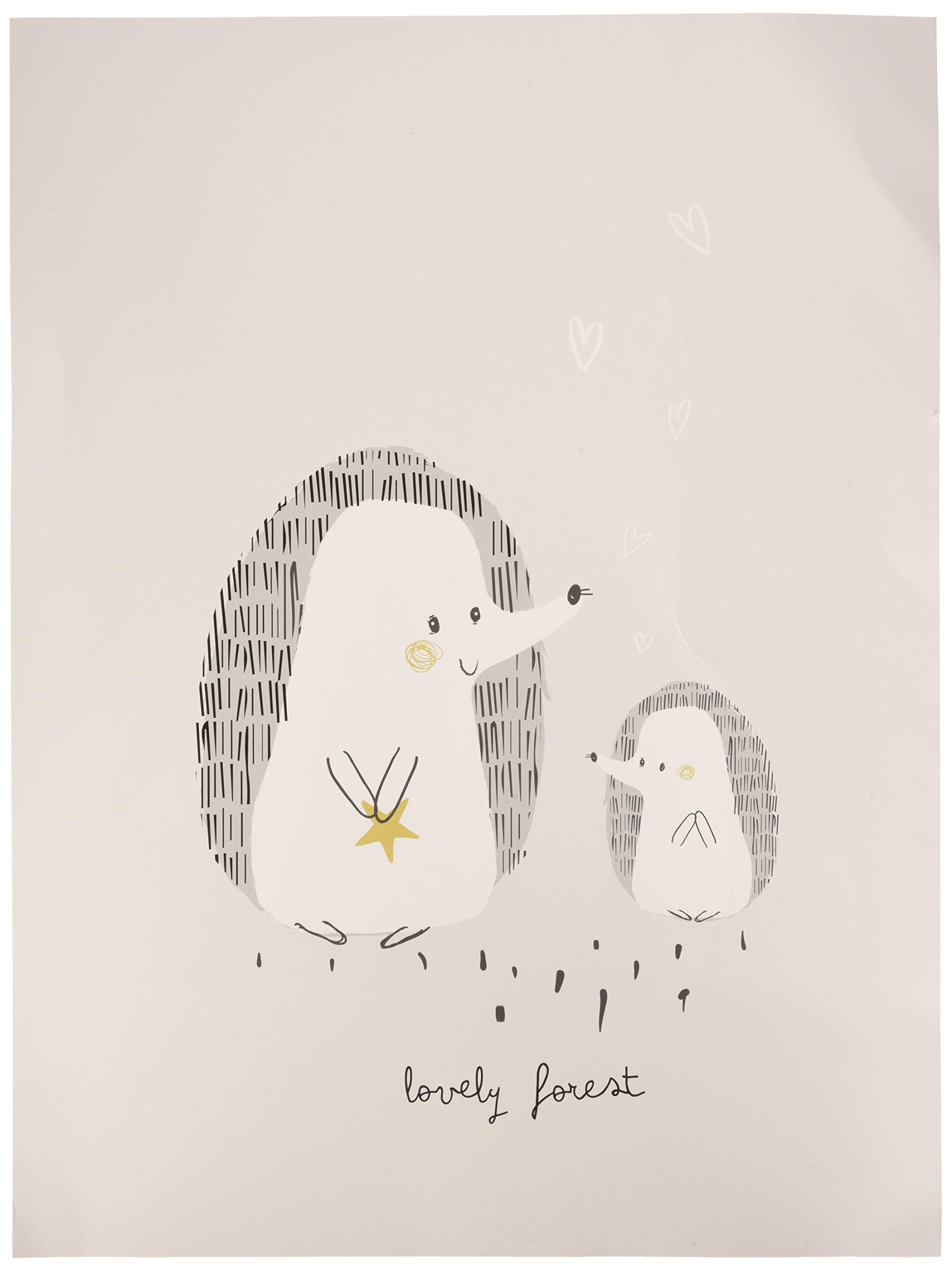 Bimbi Pirulos Pack of 4 Decorative Sheets 151 Hedgehogs 147 20 Wall Stickers Unisex