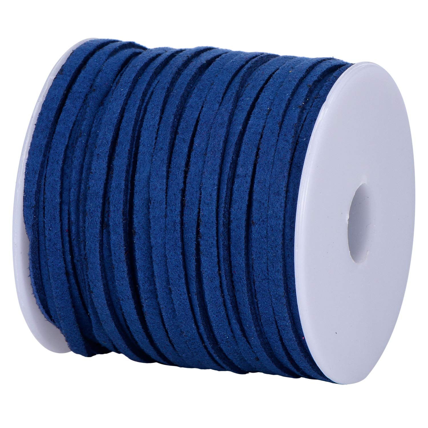DonDon Velour Ribbon 0.12 inch (3 mm) DIY - 32.81 yd (30 m) roll - Blue