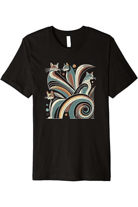 Amazon.com: Vintage Retro Mid-Century Modern Look Cats 50s 60s 