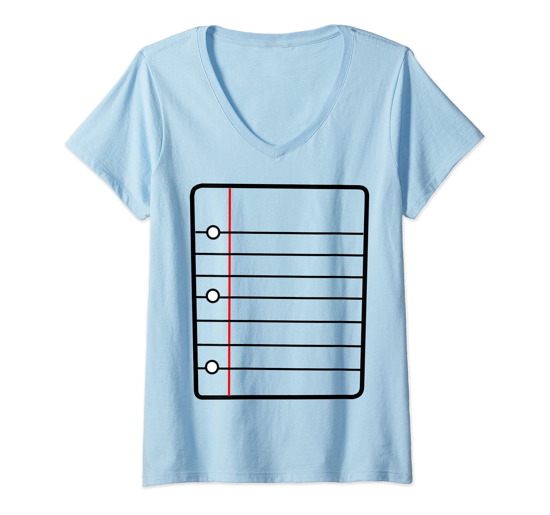 Womens Rock Paper Scissors Paper Costume V-Neck T-Shirt