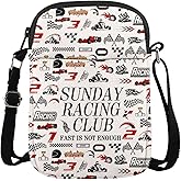 MAOFAED Sunday Racing Club Crossbody Bag, Fast Is Not Enough, Racing Gift, Motorsport Lover Gift(sunday racing club)