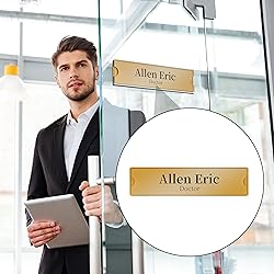 Richboom Acrylic Wall Name Plate Holder, 2x8