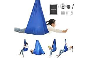 JUNGLE WELL Sensory Swing for Kids Indoor | Therapy Swing for Autism, ADHD, Sensory Processing Disorder | Kids Swing Cuddle Aerial Hammock Indoor