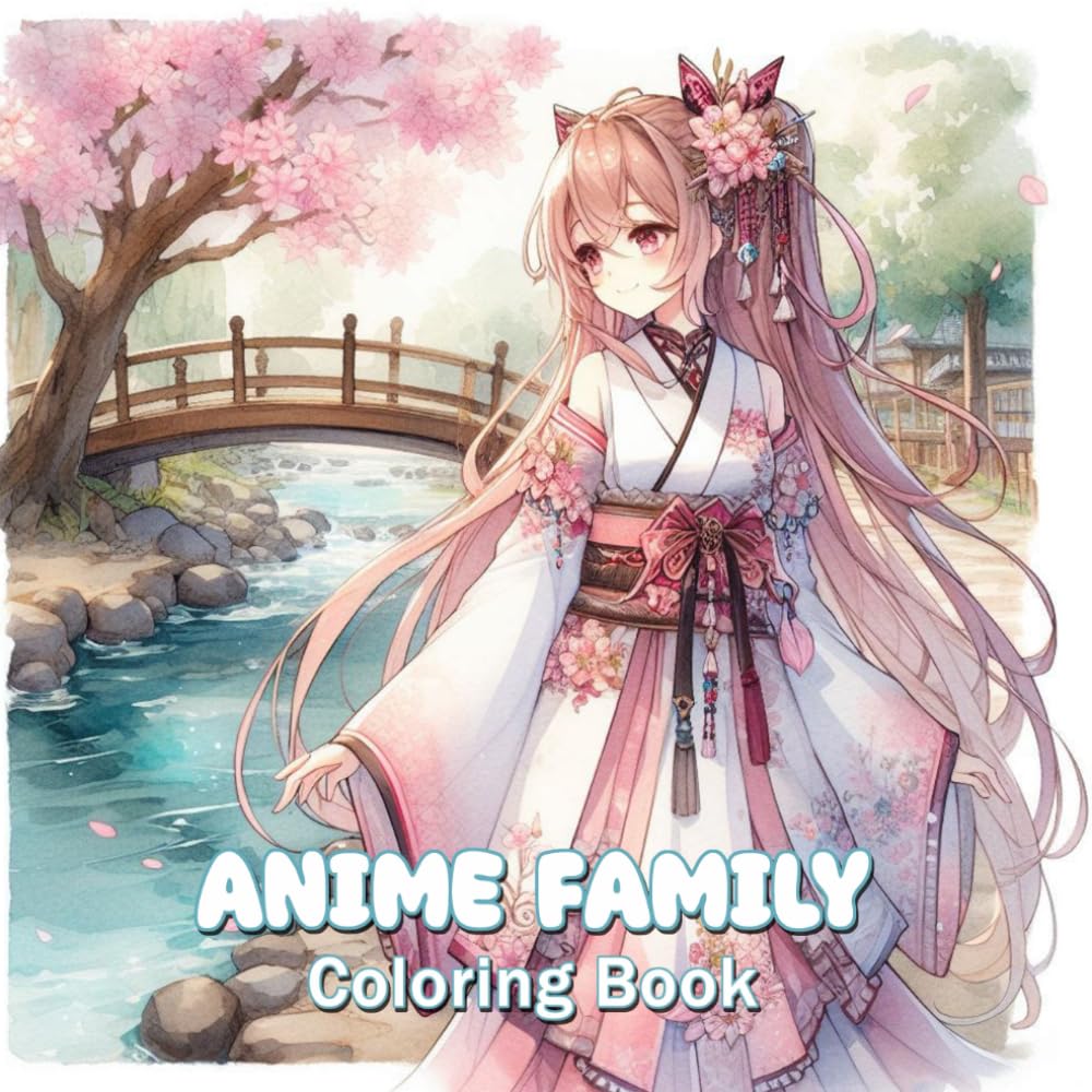 Mua Anime Family Coloring Book: Anime and Manga Art inspired by ...