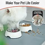 Conlun Dog Food Mat Cat Food Mat Silicone Anti Slip 81x61 cm Grey view 2