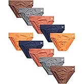 Reebok Mens Low Rise Briefs - 10 Pack Athletic Performance Mens Underwear Briefs with Contour Pouch for Gym Daily Wear