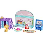 Peppa Pig Peppa's Bedroom Set with 1 Figure and 7 Accessories, Works with Peppa's Big Family House Playset, Preschool Toys for Girls and Boys 3+