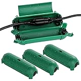 Restmo 4 Pack Compact Outdoor Extension Cord Cover, IP44 Waterproof Box and Safety Housing Case, Ideal to Protect Outdoor Plu