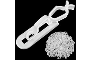 CXLHO Christmas Light Clips All in One Clips 100Pack, Universal Gutter and Shingle Clip Hooks for Hanging C7, C9 and Mini Lights, Outdoor Xmas Holiday Light Hanger Clips Outside, No Tools Required