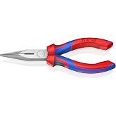 KNIPEX - Long Nose Pliers w/Cutter, Multi-Component (25 02 160),6-1/4 inches