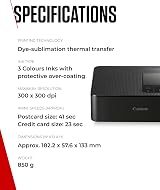 Canon SELPHY CP1500 Portable Photo Printer Black with 54 Sheets Paper Kit view 8