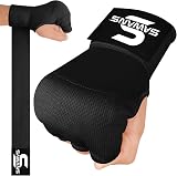 SAWANS Boxing Inner Gloves Hand Wraps Long Wrist Straps Black L/XL view 2