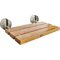 Moen DN7110OWB Teak Wall-Mounted Shower Seat - Old World Bronze For Sale Online - View #3