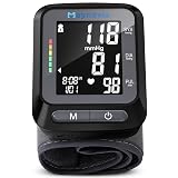 Maynovia Wrist Blood Pressure Monitor, Blood Pressure Cuff Wrist for Home Use, Automatic Digital BP Monitor with Large Backlit Display, 2 User 120 Memory, Adjustable 5.3"-8.5" Cuff