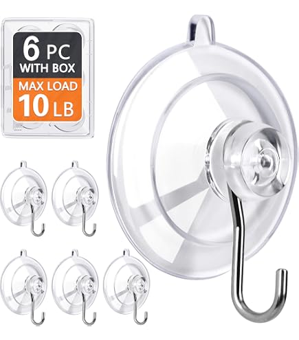 cup hook weight capacity Scaups 18 Pack Suction Hooks Max Load 10LB, 1.77Inch Suction Cup for Glass Window, Reusable, Suitable for Glass, Windows, Bathrooms, Kitchens, Tiles, Shower Cubicles : Home & Kitchen Mesh Bottom Plate for The suction towel holder Length::500 Yards Hook Type_Jig