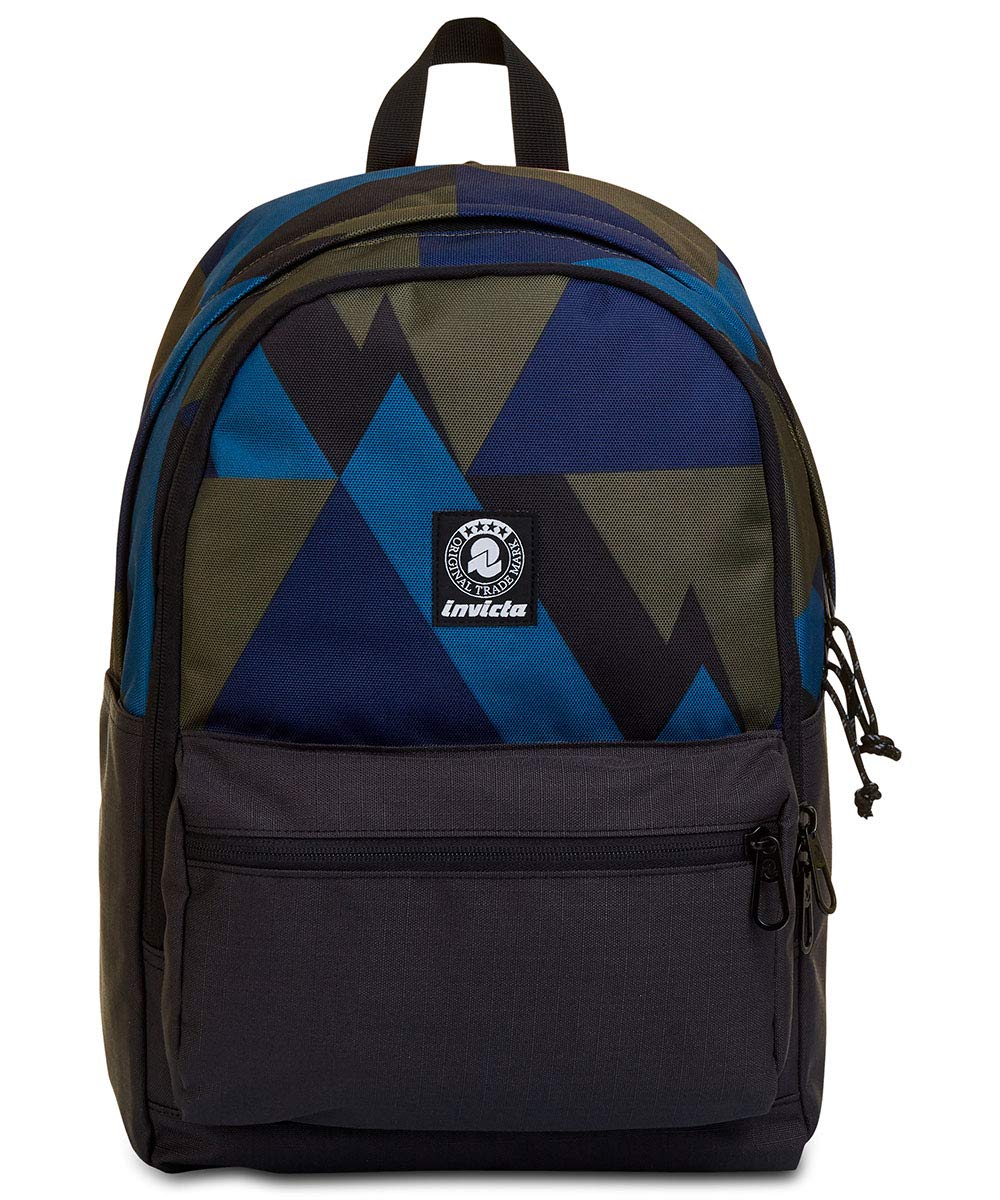 Invicta Backpack, BARLY Eco-friendly Knapsack, Casual Daypack, Unisex, One Size, Italian Design brown/blue