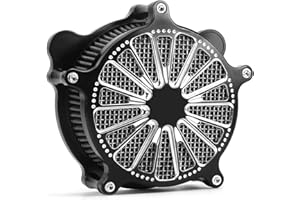 TOPRAMETAL For harley air cleaner filter Sportster Softail Touring street road king glide Dyna for harley davidson air intake filters (speed 18 style -gray filter, B-For Softail/Dyna 93-15 ，Touring 01-07)