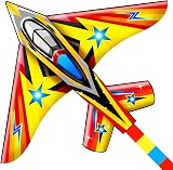 HONBO Airplane Jet Kite for Kids and Adults Beginner Kite with Handle and String