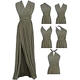Edaydress Full Length one Dress with Over 100 Styles Multi Ways wrap Convertible Infinity Slit Bridesmaid Dresses