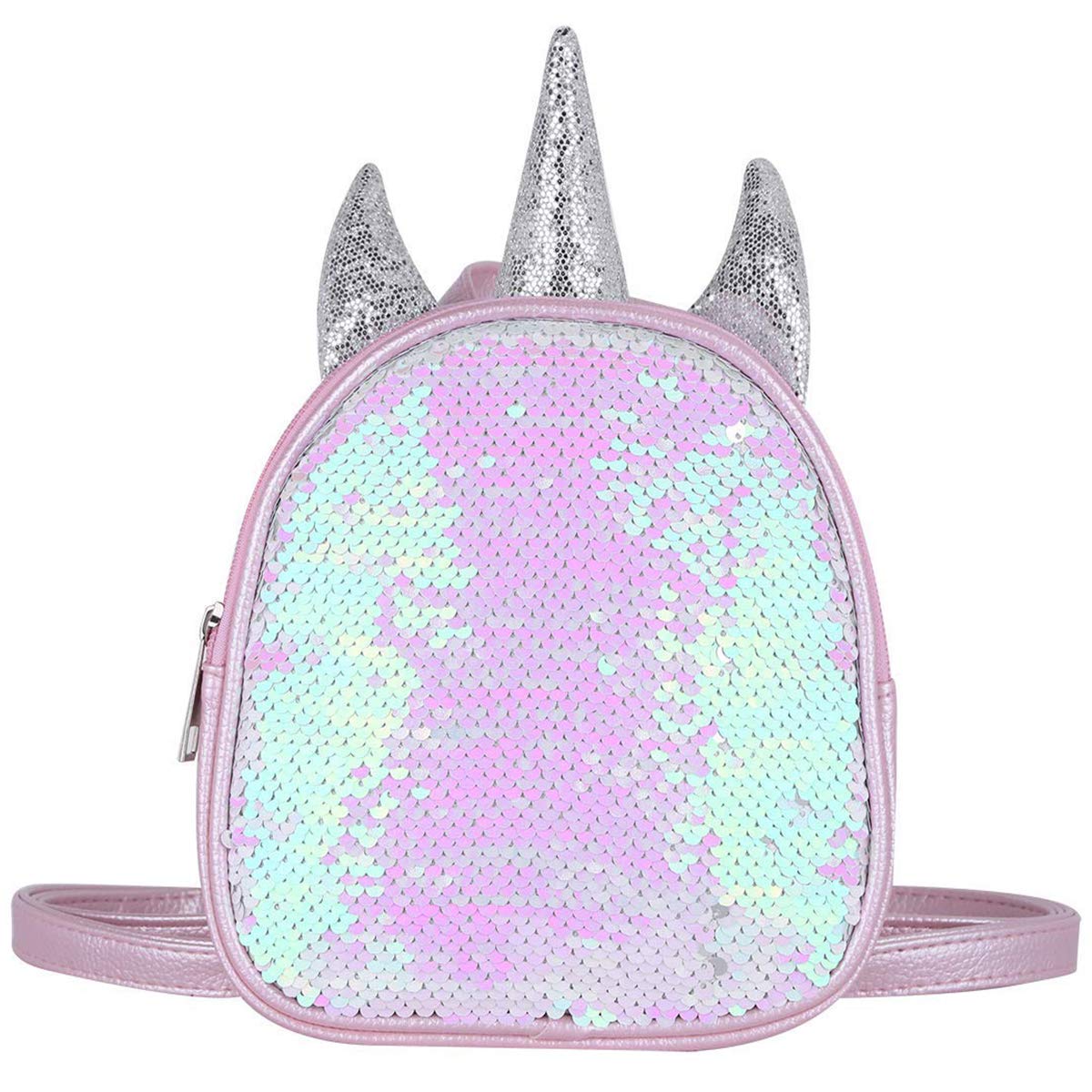 unicorn 2 way sequins critter backpack