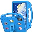 YRH for Lenovo Tab M11 Case 11 inch (TB330FU/TB330XU), Kids EVA Shockproof Cover for Lenovo M11 Tablet Case, with Stand Handle Cartoon Figures, SkyBlue