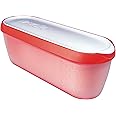 Tovolo Glide-A-Scoop Ice Cream Tub Reusable Container with Non-Slip Base, Stackable on Freezer Shelves, BPA-Free, 1.5 Quart,