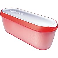 Tovolo Glide-A-Scoop Ice Cream Tub Reusable Container with Non-Slip Base, Stackable on Freezer Shelves, BPA-Free, 1.5 Quart,