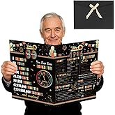 Lovarywow 80th Birthday Card With Envelope - Vintage 1946 Birthday Giant Guest Book Gifts for Men Women, Happy 80 Eighty Years Old Bday Greeting Card Party Decorations Supplies