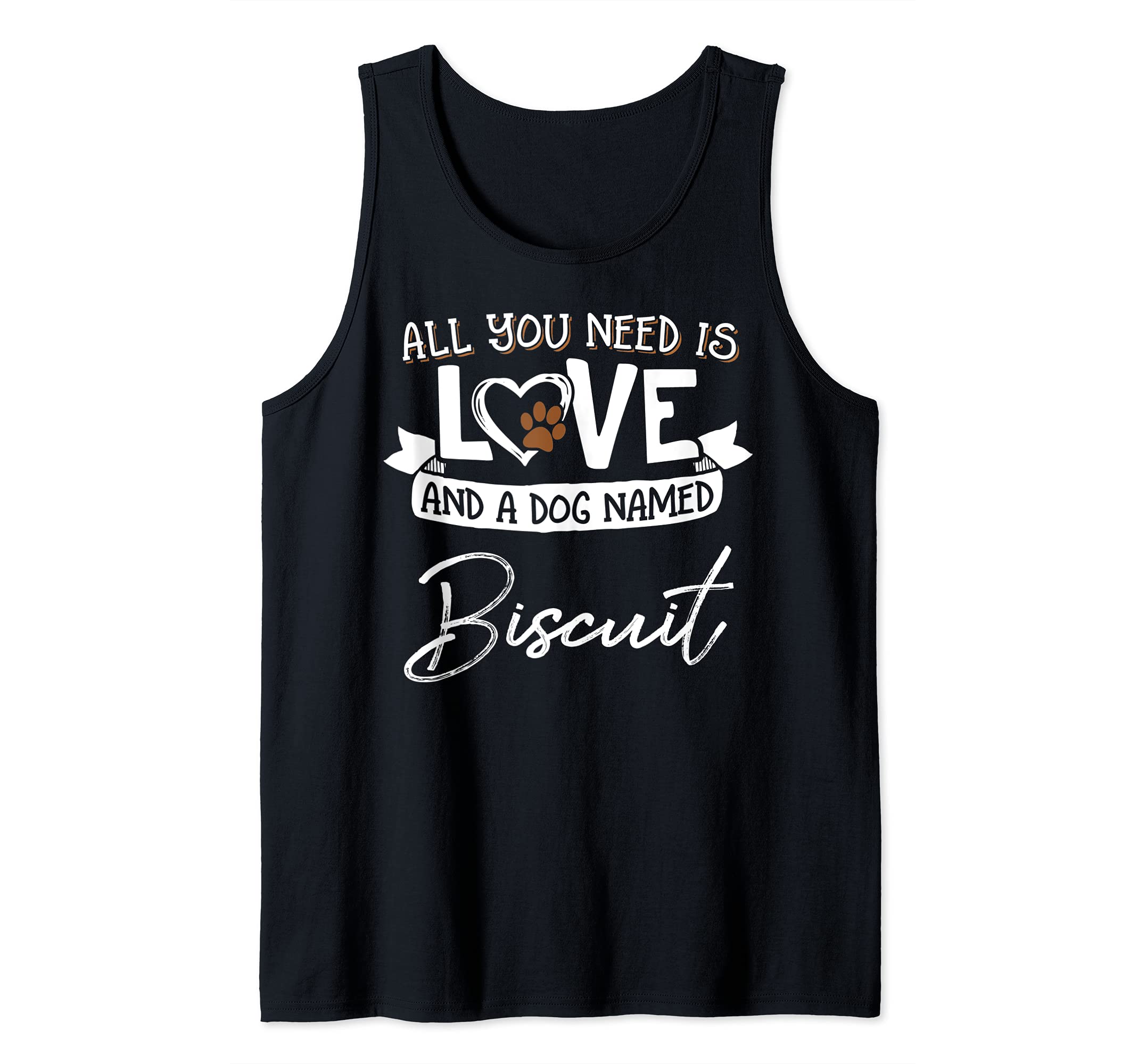 Cute Dog Named Biscuit Design for Women and Men Tank Top