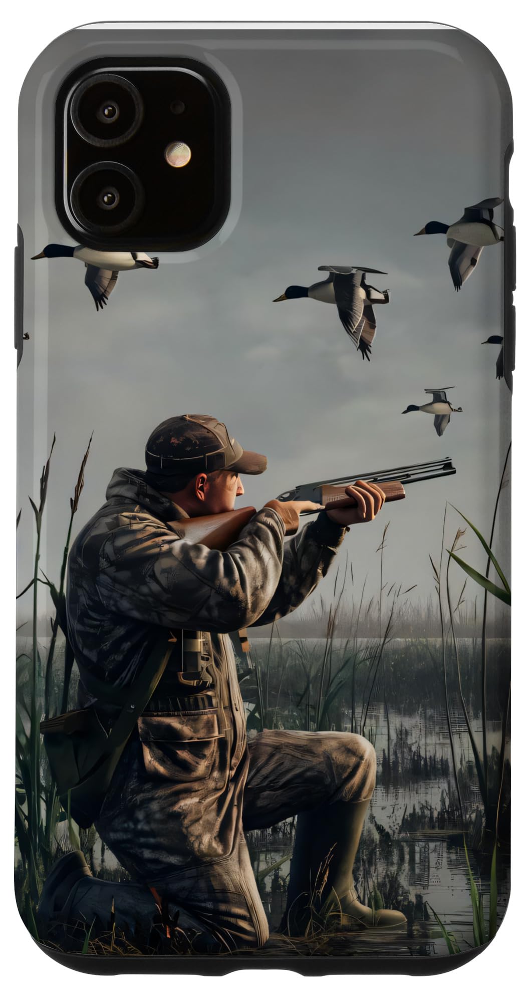 iPhone 11 Duck Hunter Men Vintage painting Case