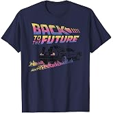 Back to The Future Delorean Flames Graphic Tee T-Shirt for Men Women