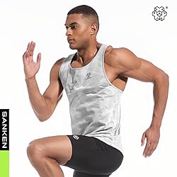 Sanken Men's Quick Dry Workout Tank Tops Breathable
