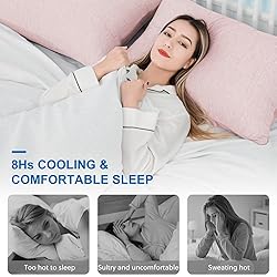HOMFINE Cooling Pillowcases Standard Size - Double