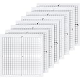 Graph Sticky Notes, 8 Pads, 3x3 Inch, Graph Paper Sticky Notes, Grid Sticky Notes, Coordinate Plane Sticky Notes for Office School Math Supplies