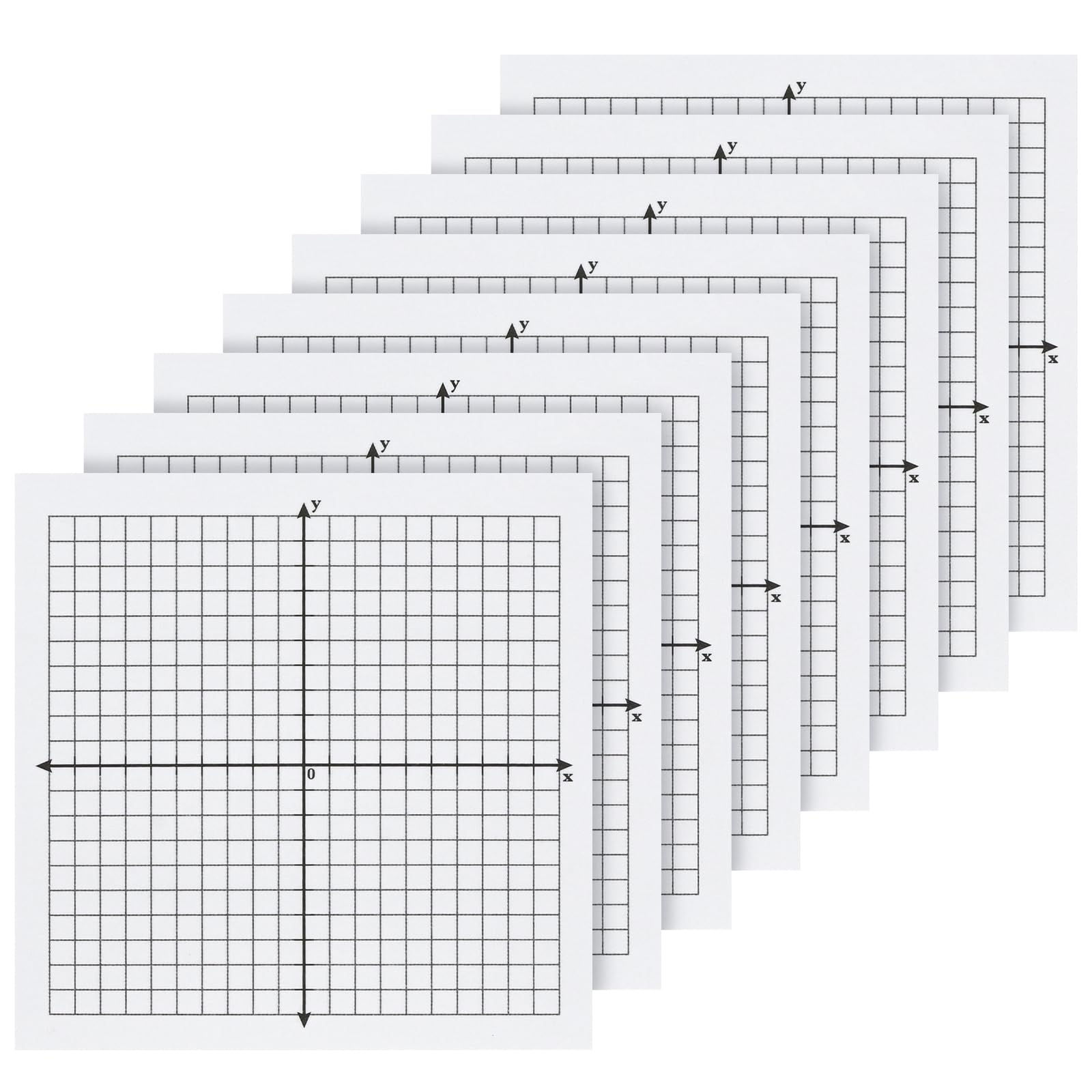 Photo 1 of Graph Sticky Notes, 8 Pads, 3x3 Inch, Graph Paper Sticky Notes, Grid Sticky Notes, Coordinate Plane Sticky Notes for Office School Math Supplies
