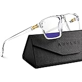 ANYLUV Blue Light Glasses Men, Fashionable Business Style Glasses for Men Women, Integrated Nose Pad for Eye Protection