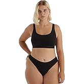 Organic Basics womens Core Ribbed Cotton Thong Underwear